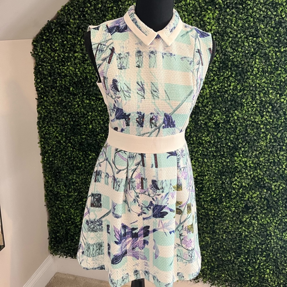 BCBGeneration Floral Collared Dress